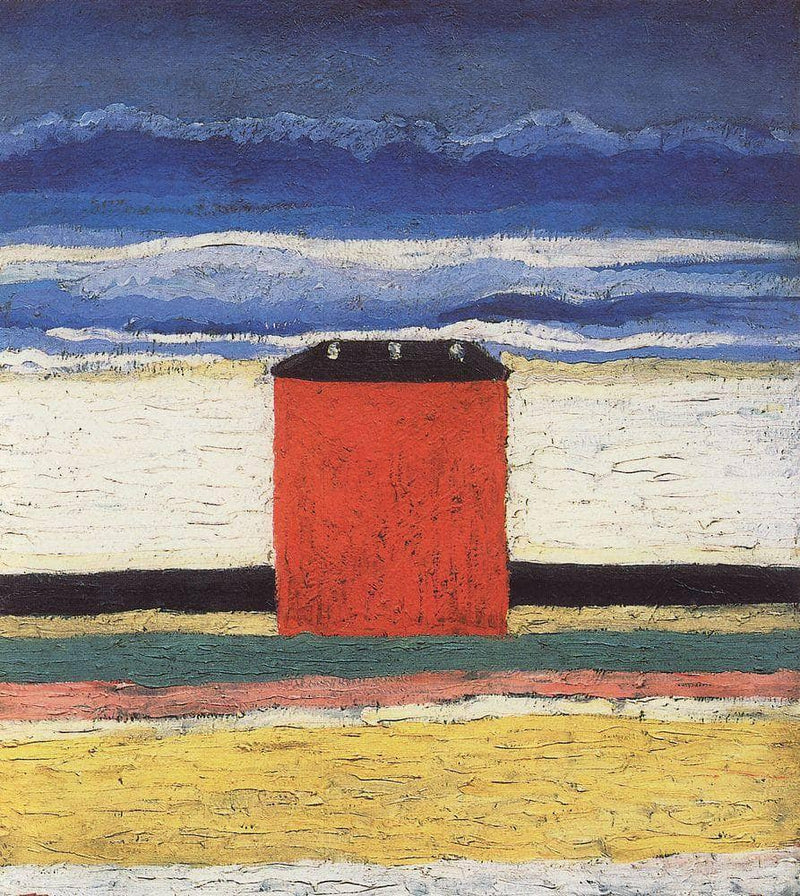 Red House by Kazimir Malevich — Oil Painting Reproduction