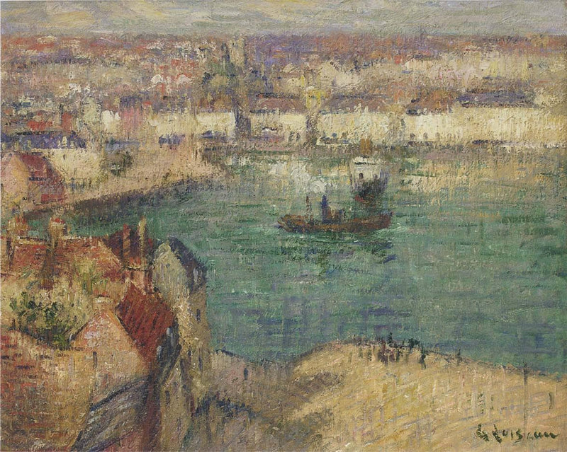Red House near Port Marly by Gustave Loiseau — Oil Painting Reproduction