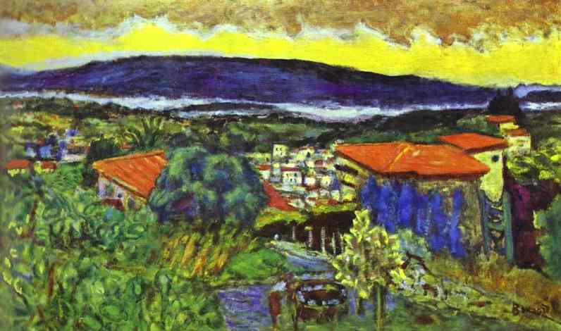 Red Roofs in Cannet by Pierre Bonnard — Oil Painting Reproduction