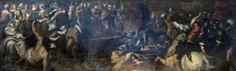 Red Sea Passage by Palma il Giovane, Oil Painting Reproduction