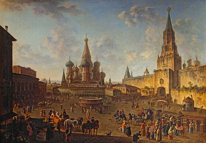 Red Square, Moscow by Fyodor Alekseyev — Oil Painting Reproduction