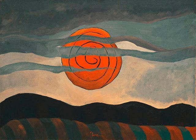 Red Sun by Arthur Dove — Oil Painting Reproduction