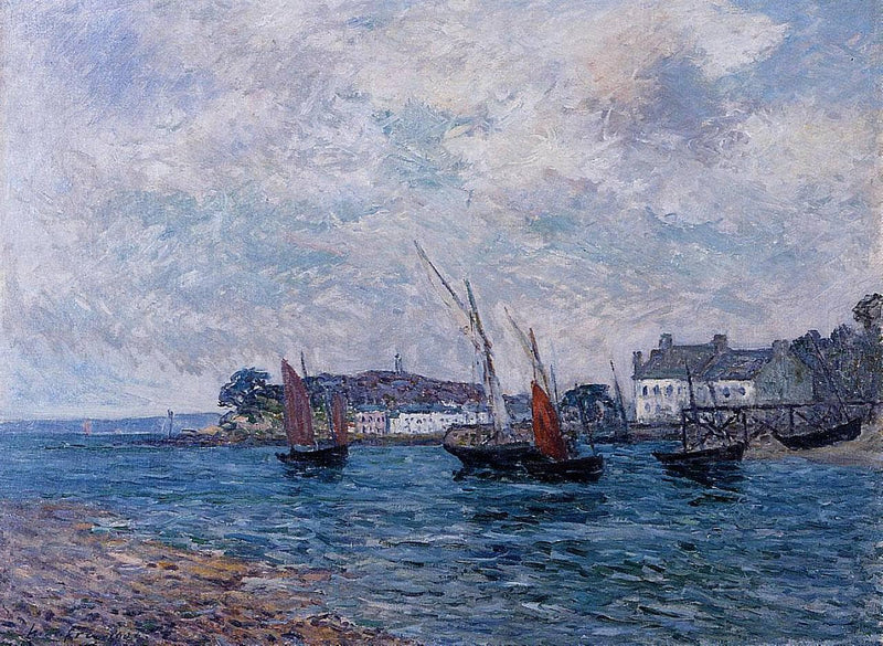 Reentering Port at Douarnenez (Finistere) by Maxime Maufra — Oil Painting Reproduction