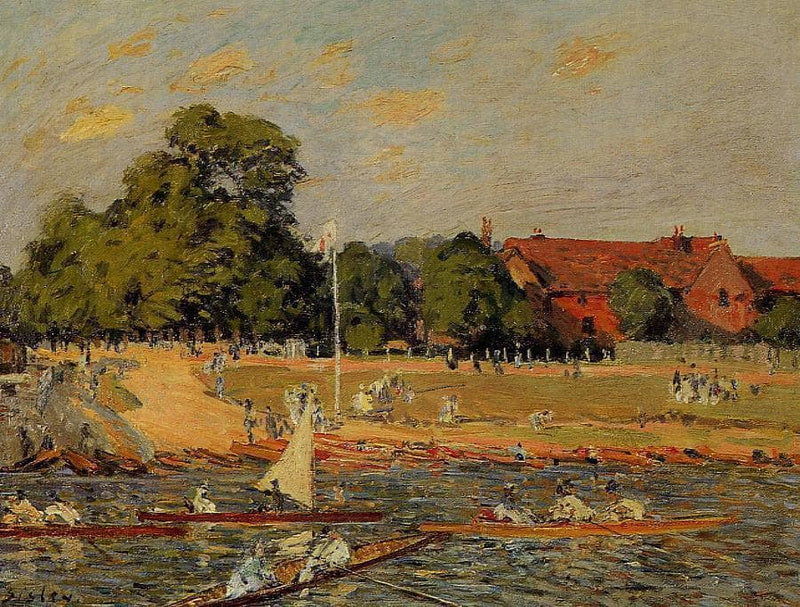 Regata at Hampton Court by Alfred Sisley — Oil Painting Reproduction