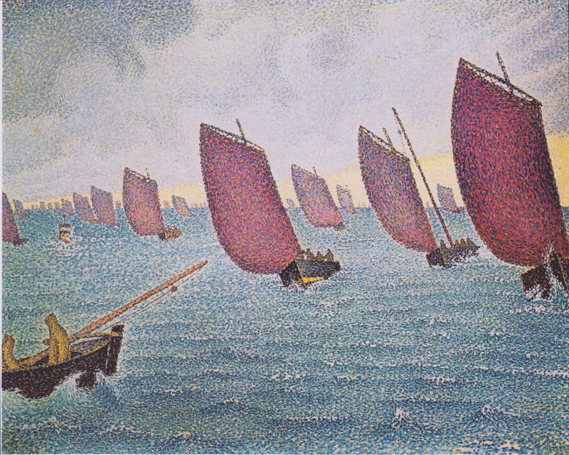 Regatta in Concarneau by Paul Signac — Oil Painting Reproduction