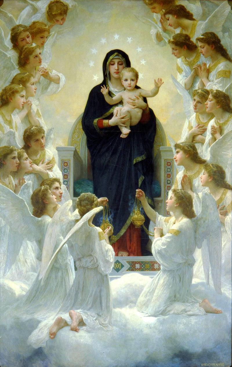 Regina Angelorum by William-Adolphe Bouguereau — Oil Painting Reproduction