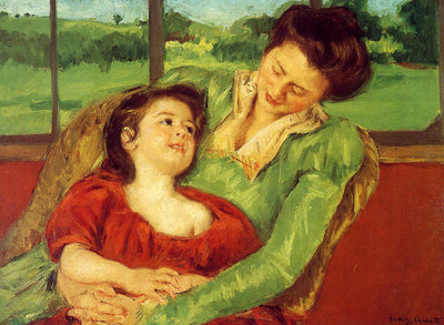 Reine Lefebre and Margot before a Window in apartment