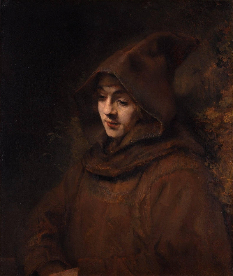 Titus van Rijn in a Monk`s Habit by Rembrandt — Oil Painting Reproduction