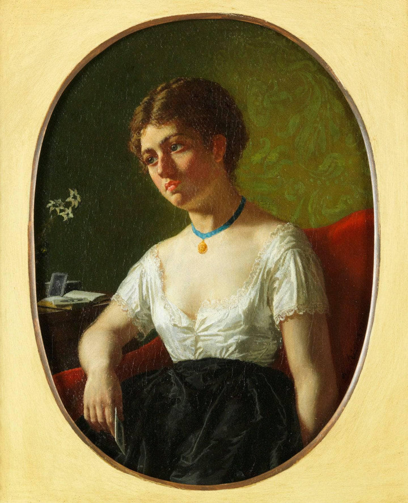 Remembrance of the dearly departed by Luigi Da Rios — Oil Painting Reproduction