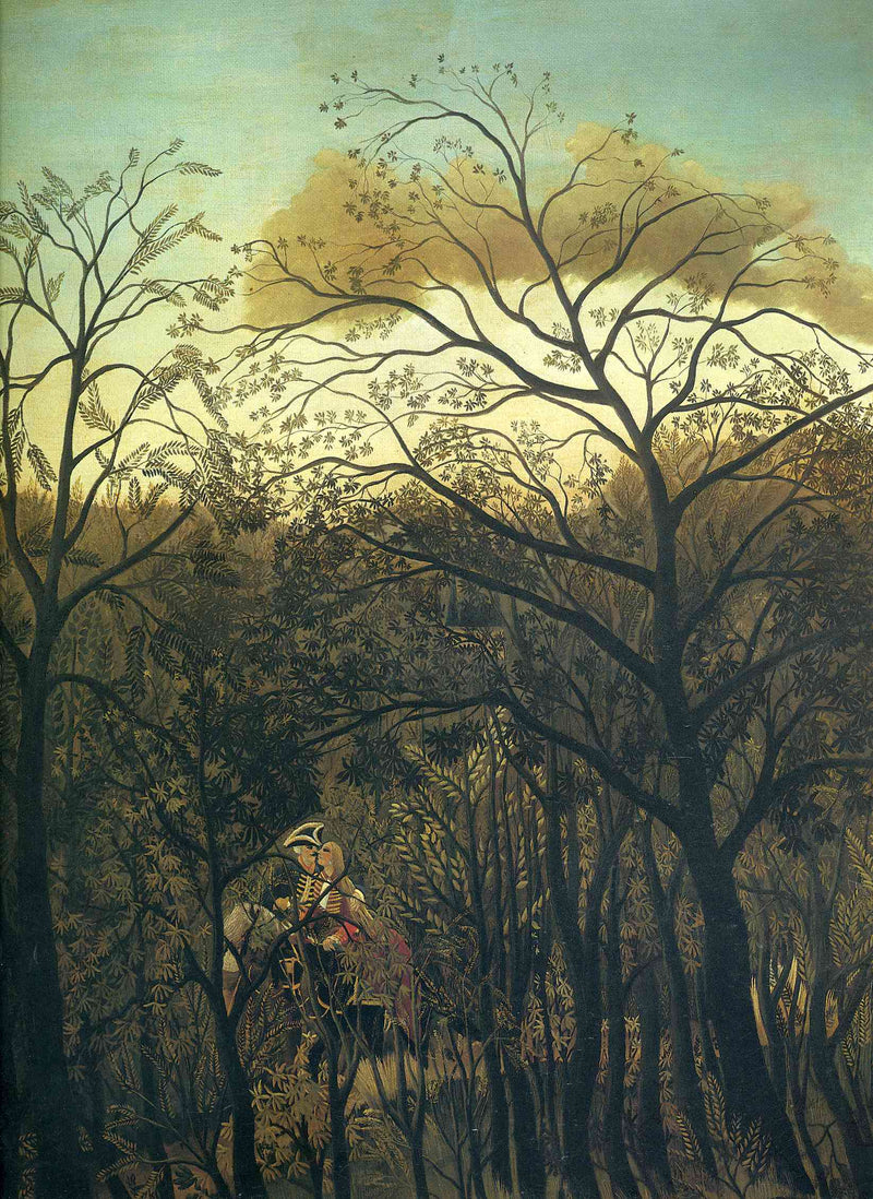 Rendezvous in the Forest by Henri Rousseau — Oil Painting Reproduction