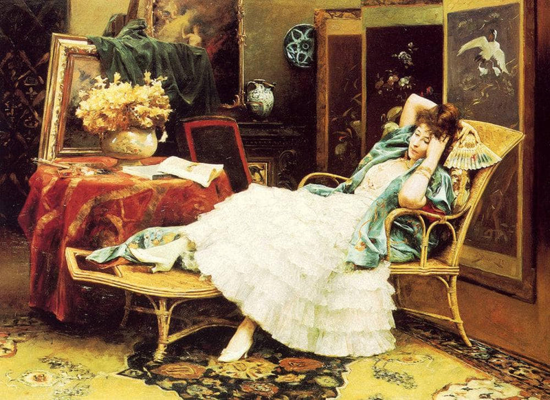Repose by Julius LeBlanc Stewart — Oil Painting Reproduction