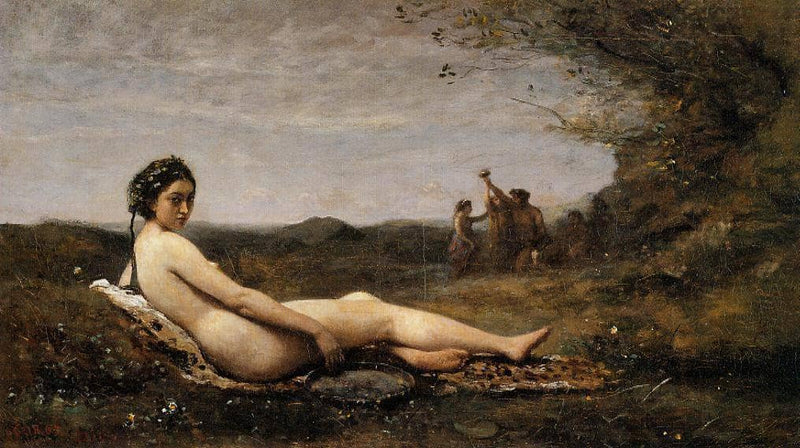Repose by Camille Corot — Oil Painting Reproduction