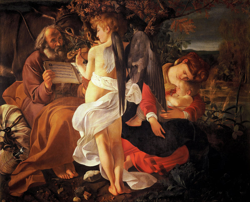 Rest on the Flight into Egypt by Caravaggio — Oil Painting Reproduction