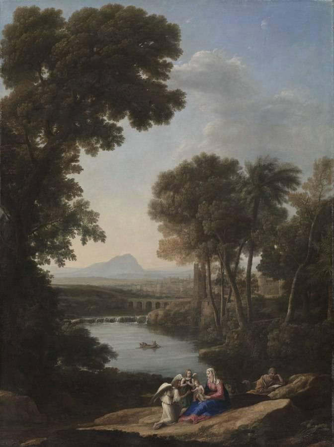 Rest on the Flight into Egypt by Claude Lorrain — Oil Painting Reproduction
