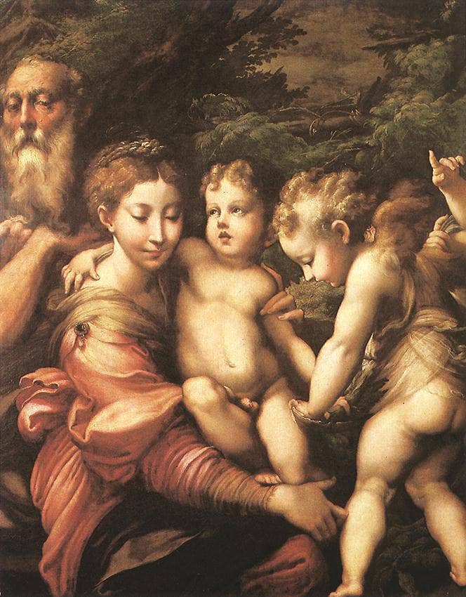 Rest on the Flight to Egypt by Parmigianino — Oil Painting Reproduction
