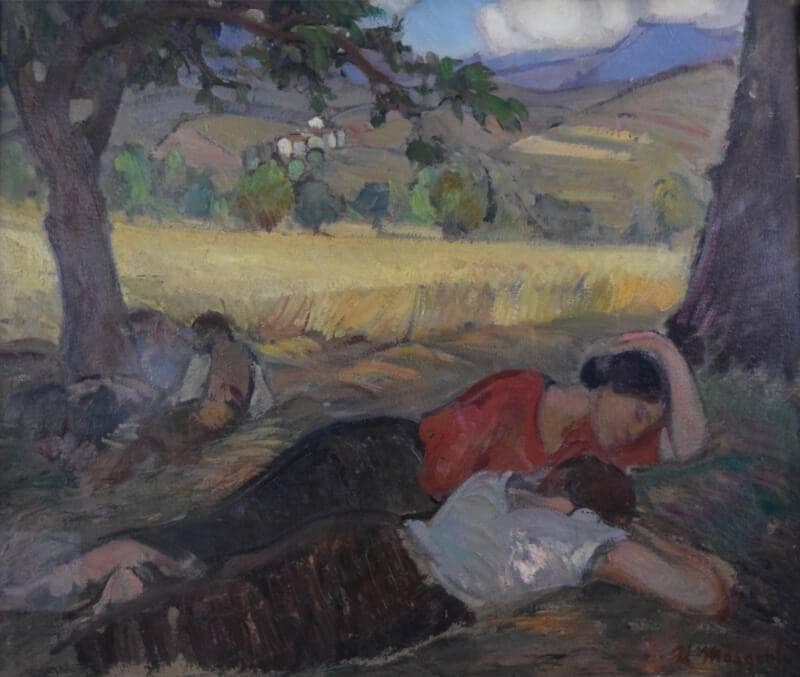 Rest by Umberto Moggioli — Oil Painting Reproduction