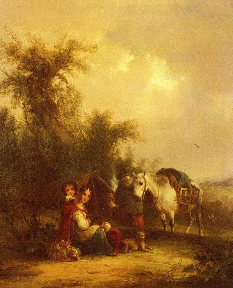 Resting Along The Trail by William Shayer — Oil Painting Reproduction