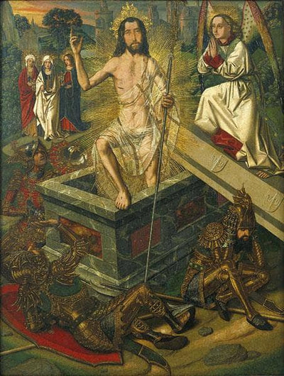 Resurrection and Descent of Christ into Limbo in dining room