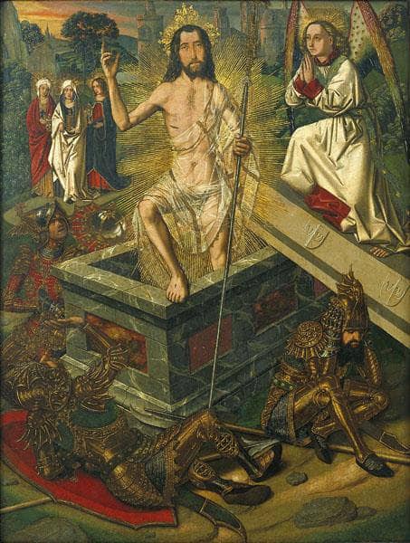 Resurrection and Descent of Christ into Limbo by Bartolome Bermejo — Oil Painting Reproduction