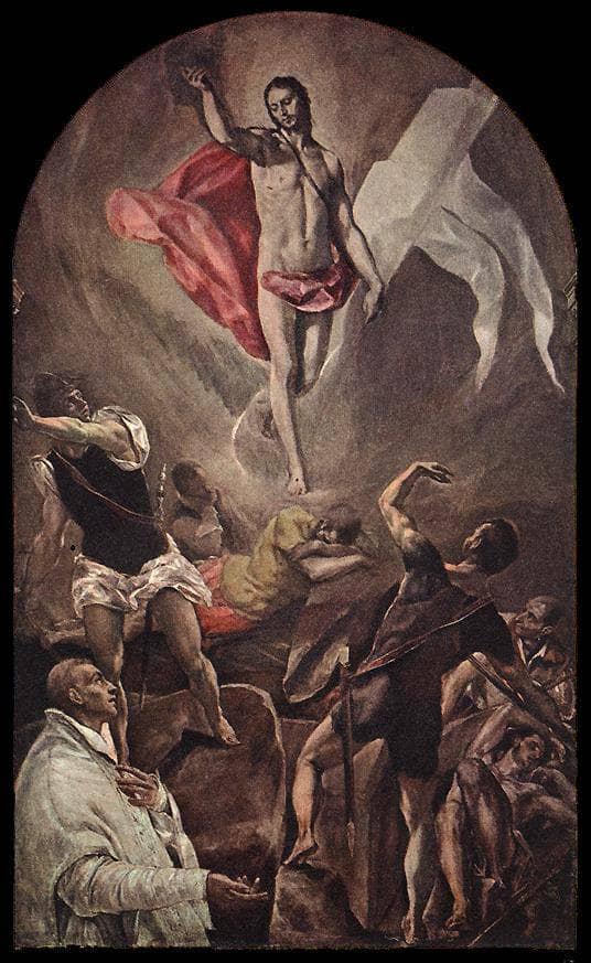 Resurrection by El Greco, Oil Painting Reproduction