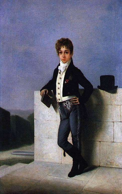 Portrait of the Duke of Farrobo, Joãn Pedro Quintilla by Domingos Sequeira — Oil Painting Reproduction