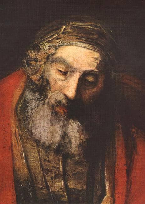 Return of the Prodigal Son(fragment) by Rembrandt — Oil Painting Reproduction