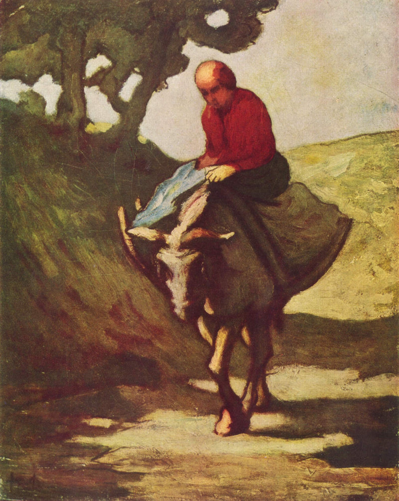 Returning from the market by Honore Daumier — Oil Painting Reproduction