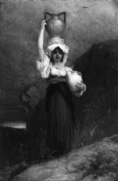 Returning from the well in bedroom