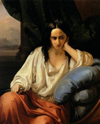 Revenge in a harem (The Greek woman) - Copy of "The Greek woman" by Giacomo Trécourt in study