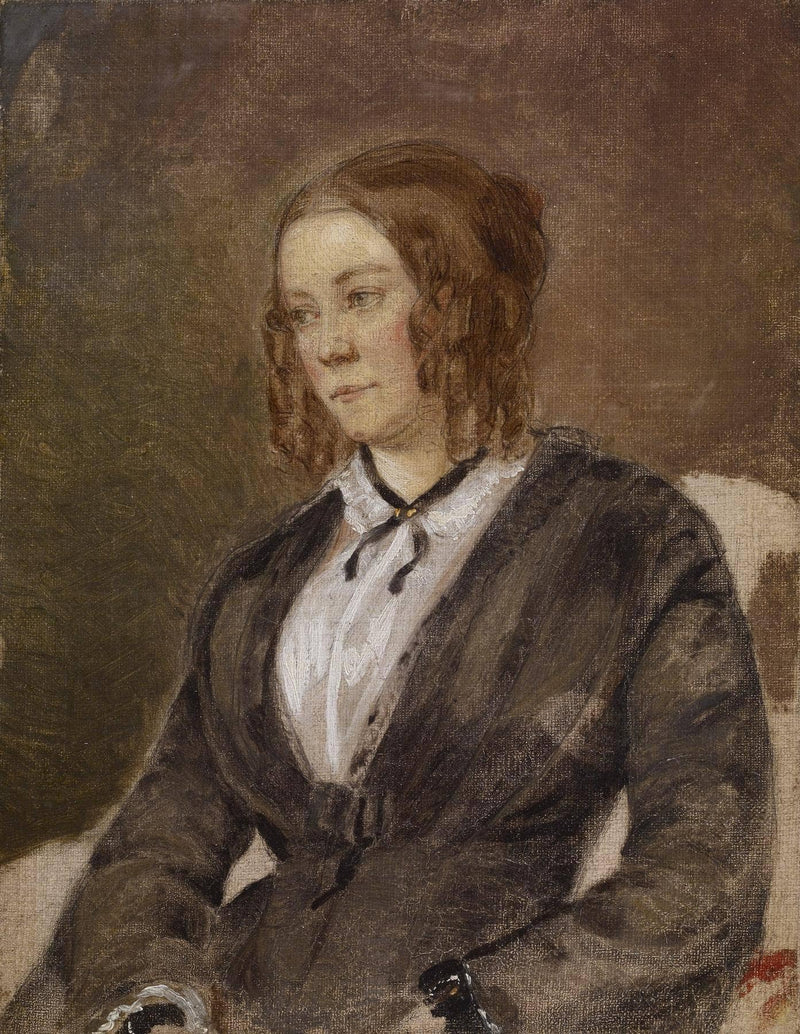 Portrait of a Seated Woman by Richard Caton Woodville Sr. — Oil Painting Reproduction