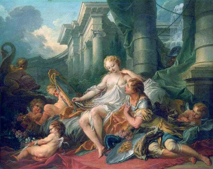 Rinaldo and Armida by Francois Boucher — Oil Painting Reproduction
