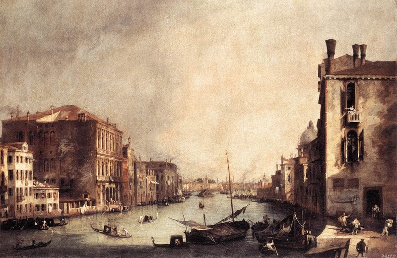 Rio dei Mendicanti: Looking South by Canaletto — Oil Painting Reproduction