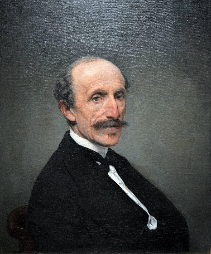 Portrait of the engineer Giuseppe Clerici by Francesco Hayez — Oil Painting Reproduction