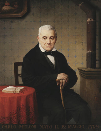 Portrait of Carlo Meloni in master bedroom
