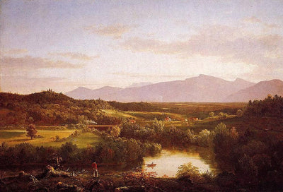 River in the Catskills in home office
