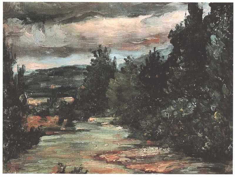 River in the plain by Paul Cezanne — Oil Painting Reproduction