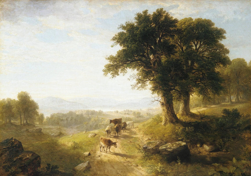 River Scene by Asher Brown Durand — Oil Painting Reproduction