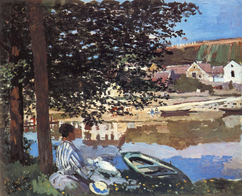 River Scene at Bennecourt by Claude Monet — Oil Painting Reproduction