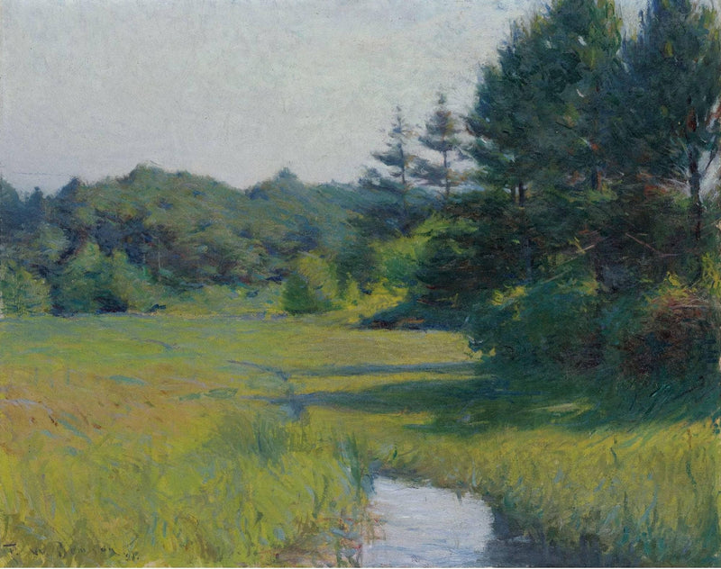 River Scene by Frank W. Benson — Oil Painting Reproduction