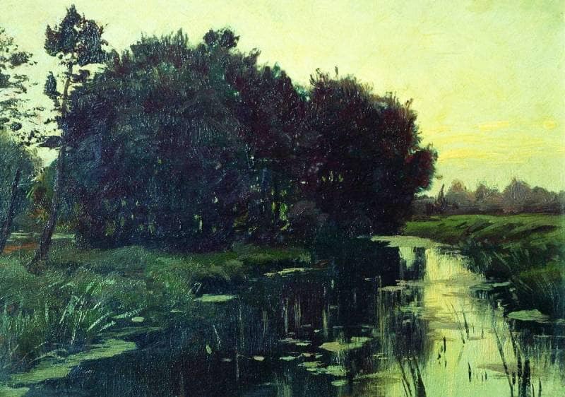 River by Volodymyr Orlovsky — Oil Painting Reproduction