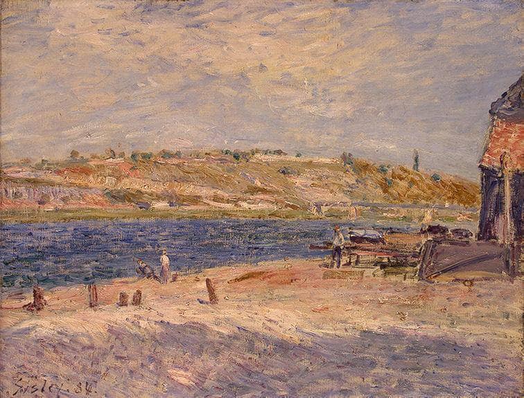 Riverbanks at Saint Mammes by Alfred Sisley — Oil Painting Reproduction