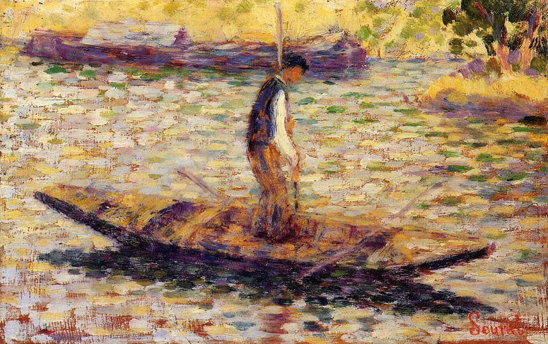 Riverman by Georges Seurat — Oil Painting Reproduction