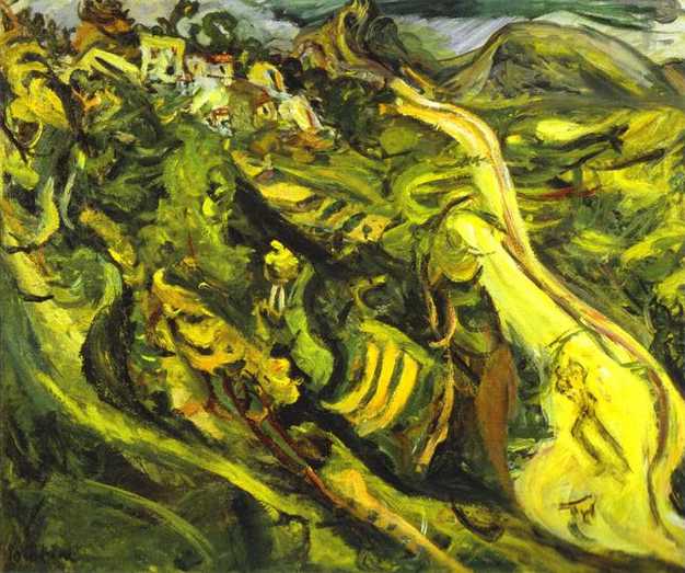 Road at Cagnes by Chaim Soutine — Oil Painting Reproduction