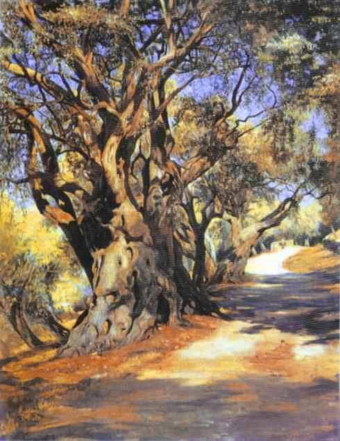 Road from Rome to Albano by Henryk Siemiradzki — Oil Painting Reproduction