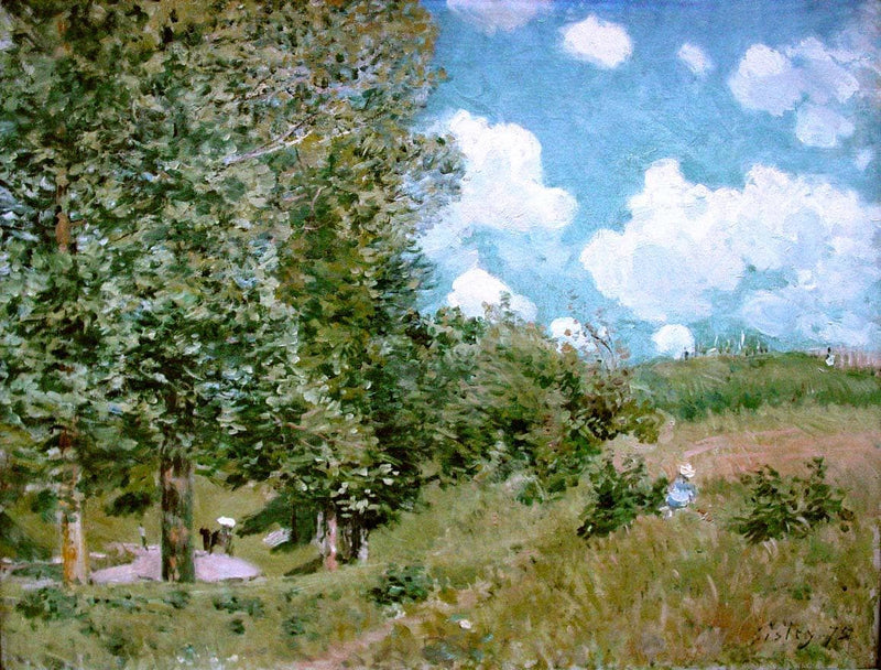Road from Versailles to Saint Germain by Alfred Sisley — Oil Painting Reproduction