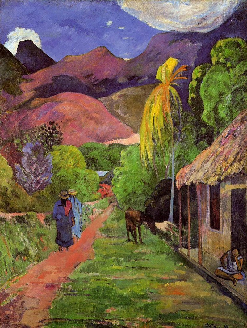 Road in Tahiti by Paul Gauguin — Oil Painting Reproduction