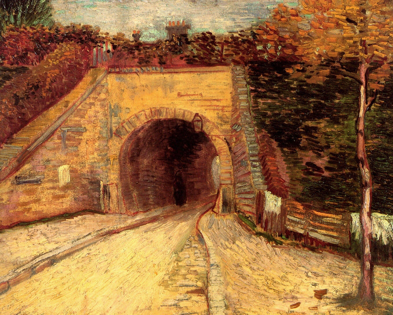 Roadway with Underpass The Viaduct by Vincent van Gogh — Oil Painting Reproduction