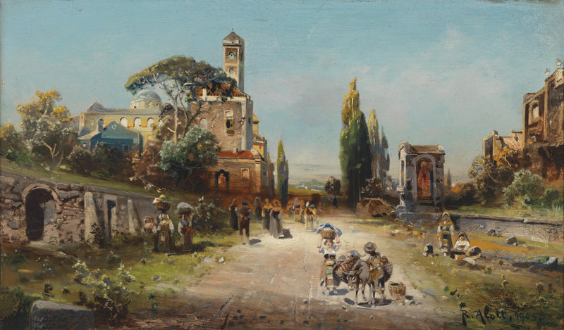 Via Appia, Rome by Robert Alott — Oil Painting Reproduction