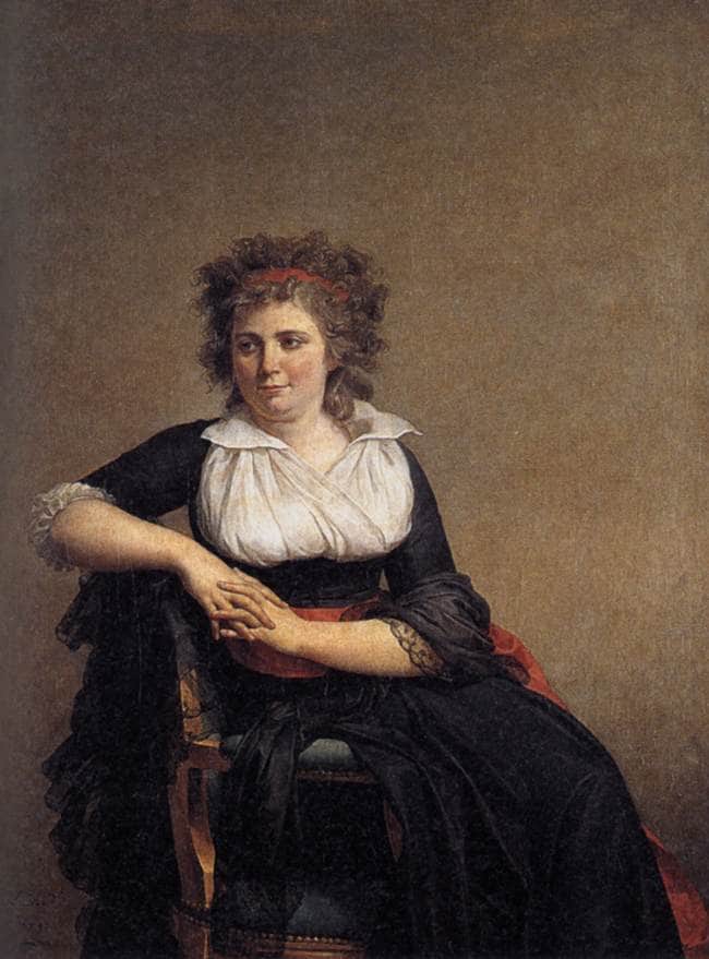 Robertine Tourteau, Marquise d'Orvilliers by Jacques-Louis David — Oil Painting Reproduction