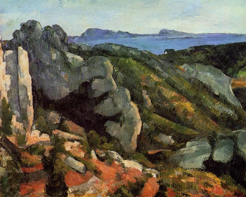 Rocks at L'Estaque by Paul Cezanne — Oil Painting Reproduction